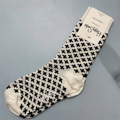 Happy Socks Women Crew Socks Cotton Novelty Gift One Size Fit Most