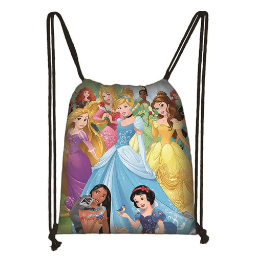 New Snow White Princess Cinderella Drawstring Boy Girl Bags Women