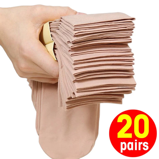 Summer Skin Color Transparent Thin Women Crystal Silk Socks Nylon