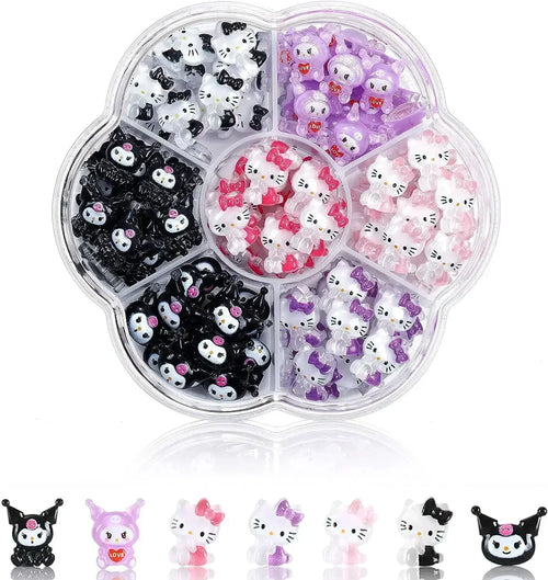 70 Pieces of Sanrio New Nail Rhinestones Hello Kitty Kawaii Cartoon