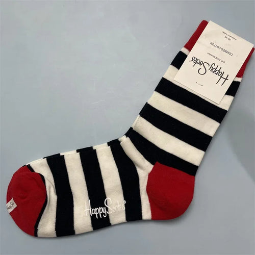 Happy Socks Women Crew Socks Cotton Novelty Gift One Size Fit Most