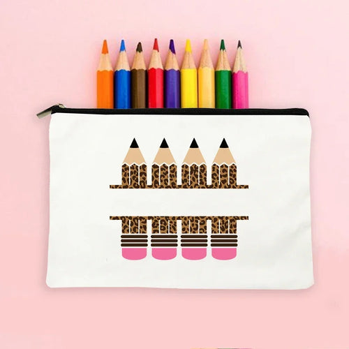 Teacher Gifts Personalised Teacher Name Zipper Travel Makeup Bags Back