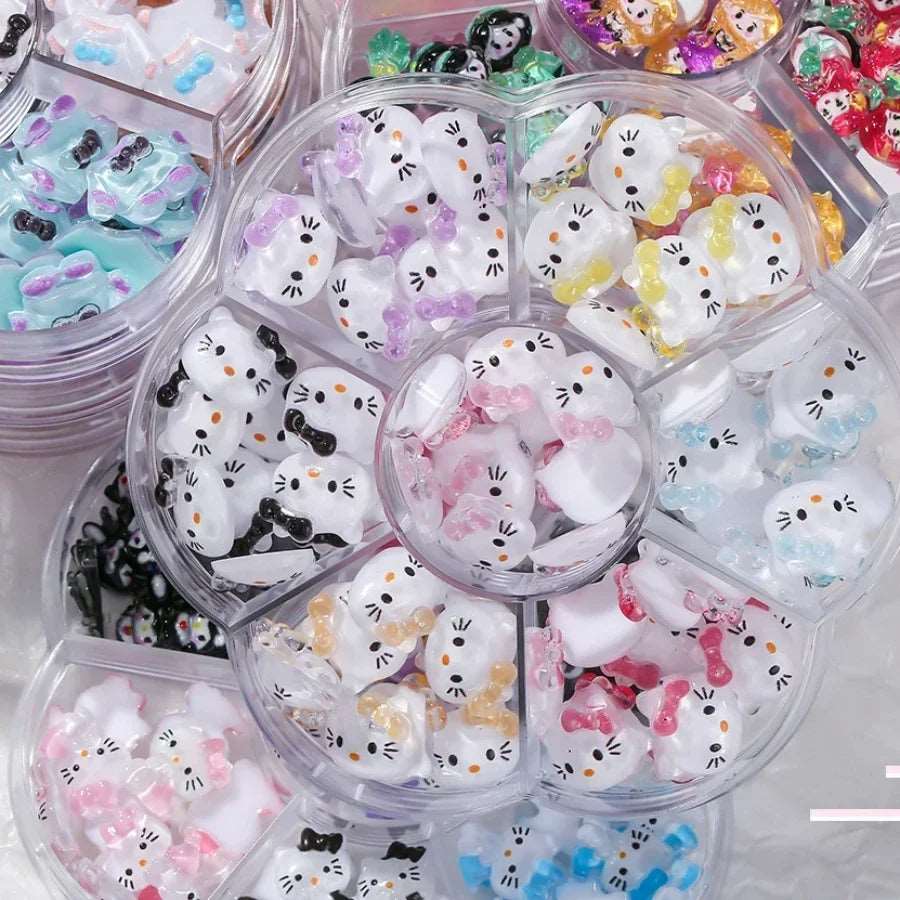 70 Pieces of Sanrio New Nail Rhinestones Hello Kitty Kawaii Cartoon