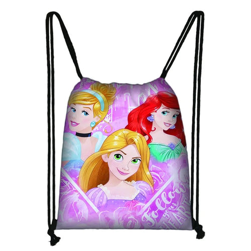 New Snow White Princess Cinderella Drawstring Boy Girl Bags Women