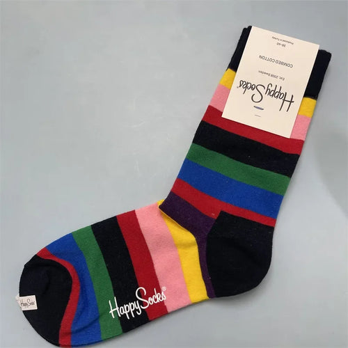 Happy Socks Women Crew Socks Cotton Novelty Gift One Size Fit Most