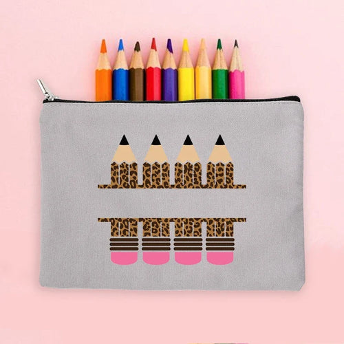 Teacher Gifts Personalised Teacher Name Zipper Travel Makeup Bags Back