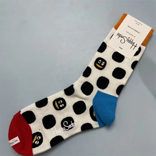 Happy Socks Women Crew Socks Cotton Novelty Gift One Size Fit Most