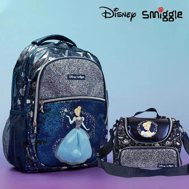 Genuine Australian Smiggle Disney Dark Blue Cinderella Backpack,