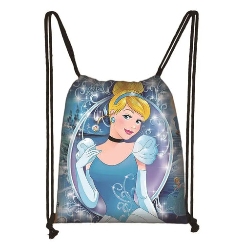 New Snow White Princess Cinderella Drawstring Boy Girl Bags Women