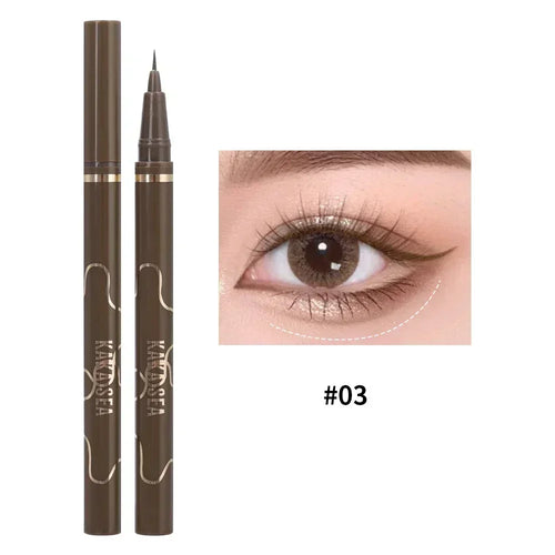 Ultra Thin Black Brown Lower Eyelash Eyeliner Pen Waterproof Lasting