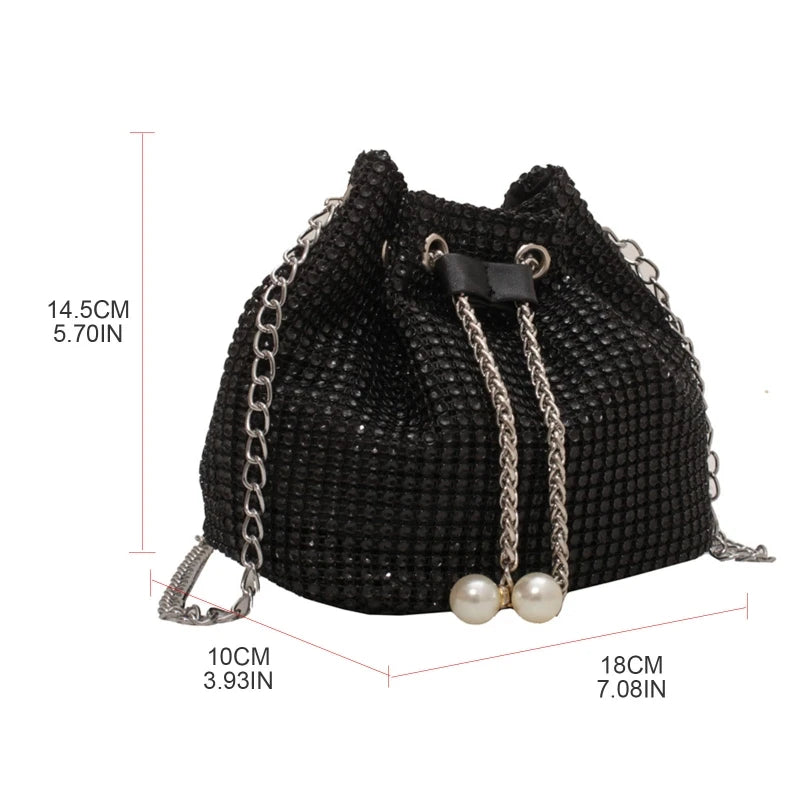 Gorgeous Handbag for rhinestone Evening Bag Bucket Bag Shoulder Bag