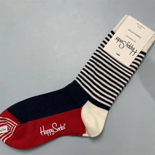 Happy Socks Women Crew Socks Cotton Novelty Gift One Size Fit Most