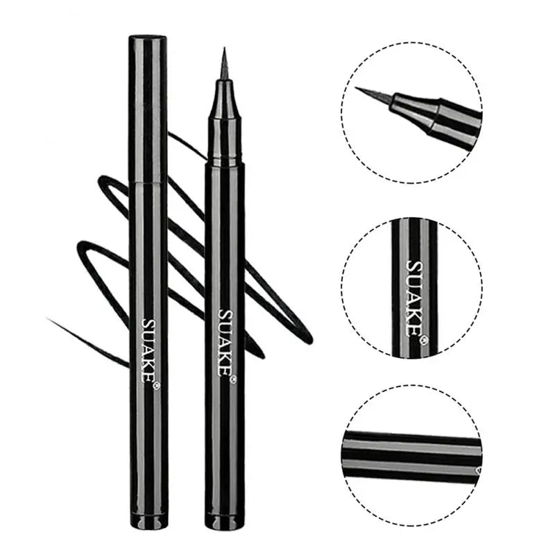 Black Waterproof Quick Eyeliner Liquid Long Lasting Anti-oil Eye Liner