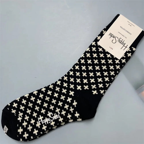 Happy Socks Women Crew Socks Cotton Novelty Gift One Size Fit Most