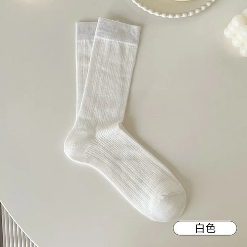 1Pair Women Thin Hollow Out Long Loose Socks JK Lolita Sweet Girls