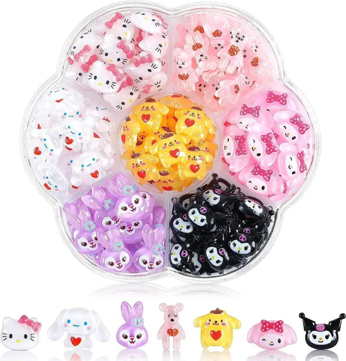 70 Pieces of Sanrio New Nail Rhinestones Hello Kitty Kawaii Cartoon