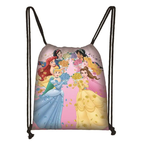 New Snow White Princess Cinderella Drawstring Boy Girl Bags Women