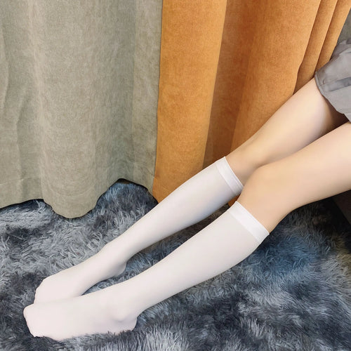 Sexy Black White Striped Long Socks Women Over Knee Thigh High Socks