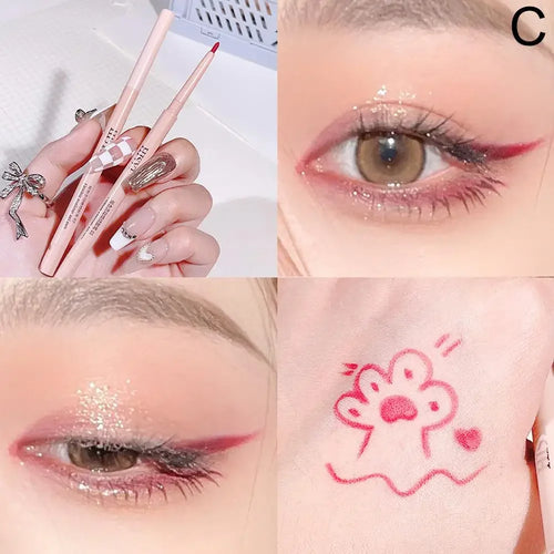 Gel Eyeliner Pen Cosmetics Waterproof Smooth Ultra-slim Eyeliner Gel