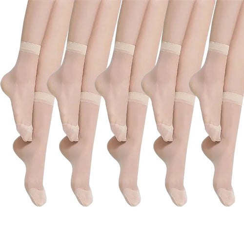 20-100pcs Transparent Summer Socks Ultrathin Women Nylon Ladies Female