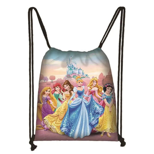 New Snow White Princess Cinderella Drawstring Boy Girl Bags Women