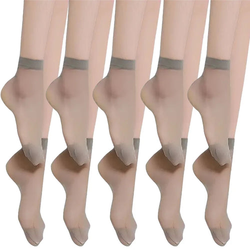 20-100pcs Transparent Summer Socks Ultrathin Women Nylon Ladies Female