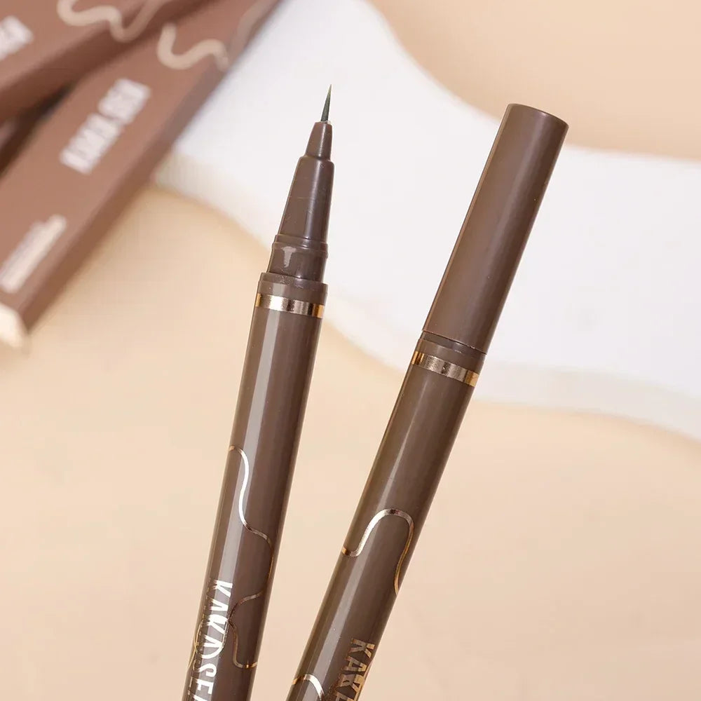 Ultra Thin Black Brown Lower Eyelash Eyeliner Pen Waterproof Lasting