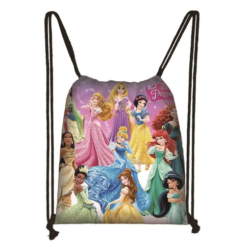 New Snow White Princess Cinderella Drawstring Boy Girl Bags Women