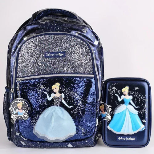 Genuine Australian Smiggle Disney Dark Blue Cinderella Backpack,