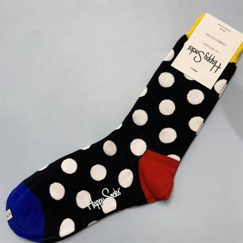 Happy Socks Women Crew Socks Cotton Novelty Gift One Size Fit Most