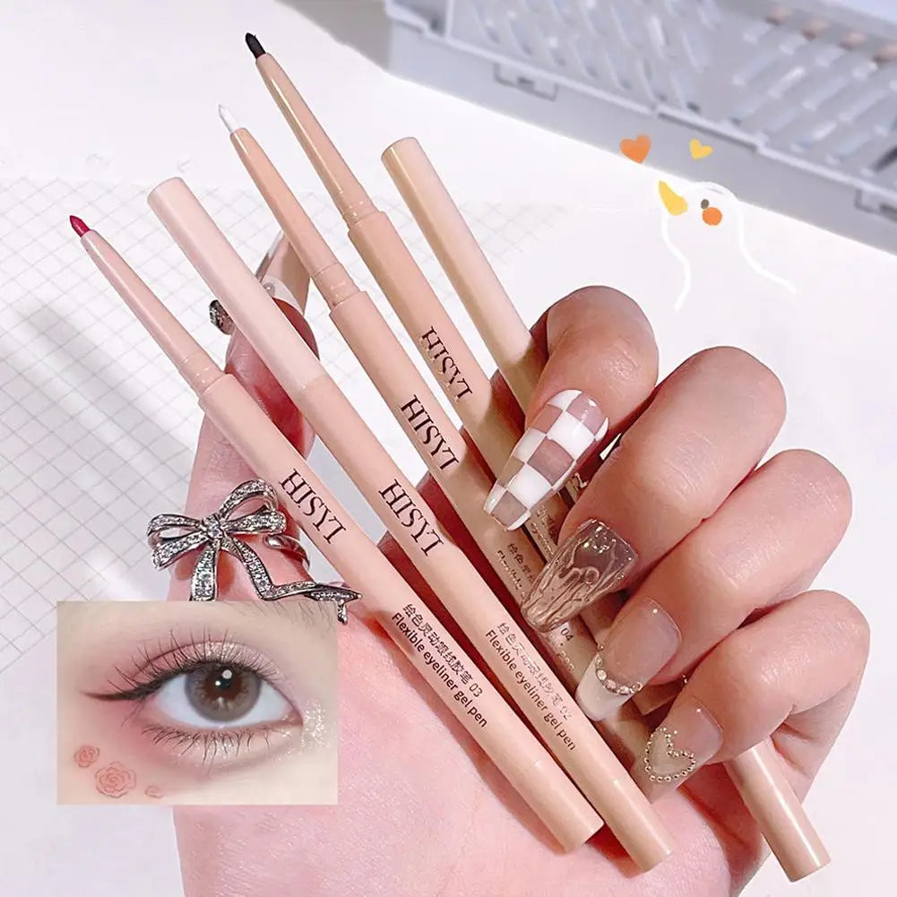 Gel Eyeliner Pen Cosmetics Waterproof Smooth Ultra-slim Eyeliner Gel