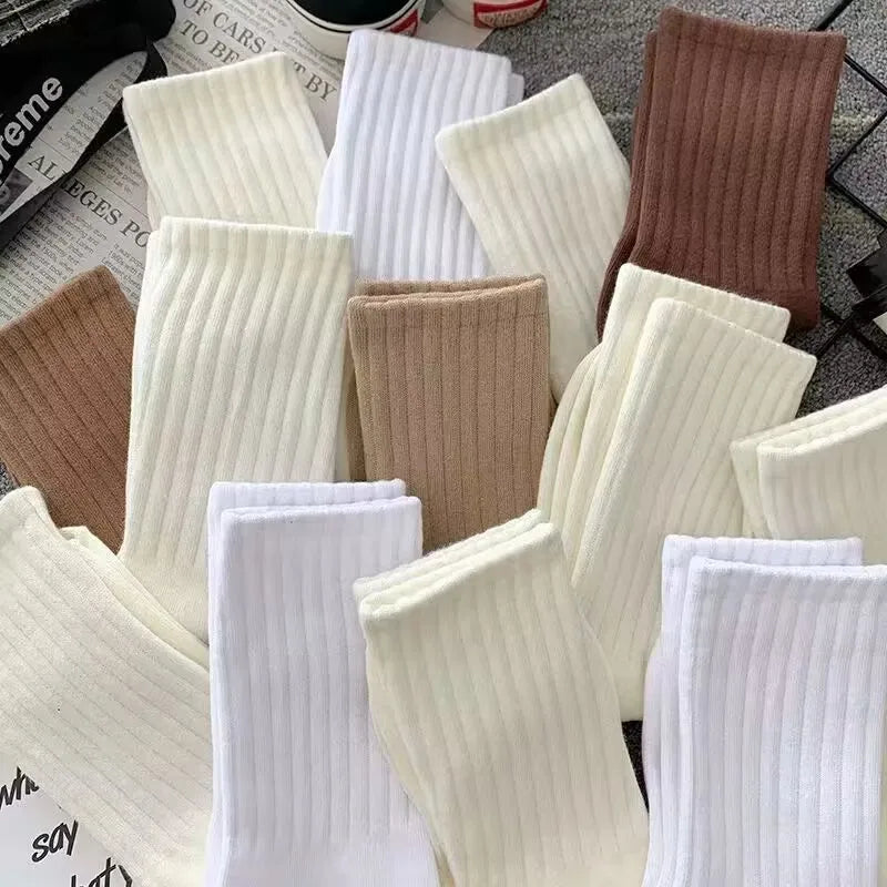 Loose Socks Korean Fashion Japanese Style Women Classic Solid Color