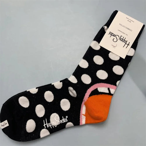 Happy Socks Women Crew Socks Cotton Novelty Gift One Size Fit Most