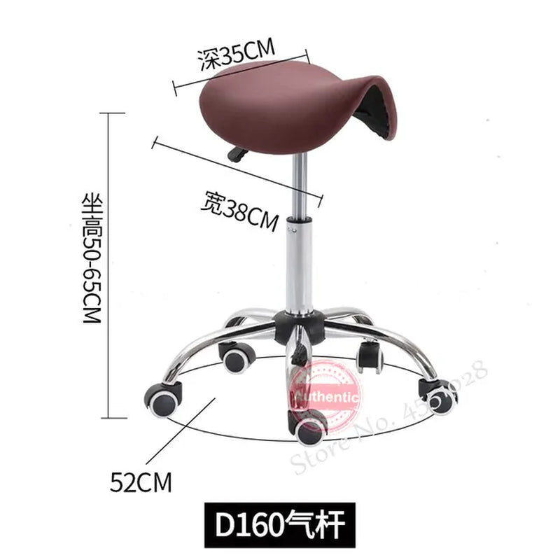 NEW Massage Pedicure Chair Rotatable Height Adjustable Stool Saddle Leather Upholstery Spa Tattoo Beauty Facial Massage Chairs