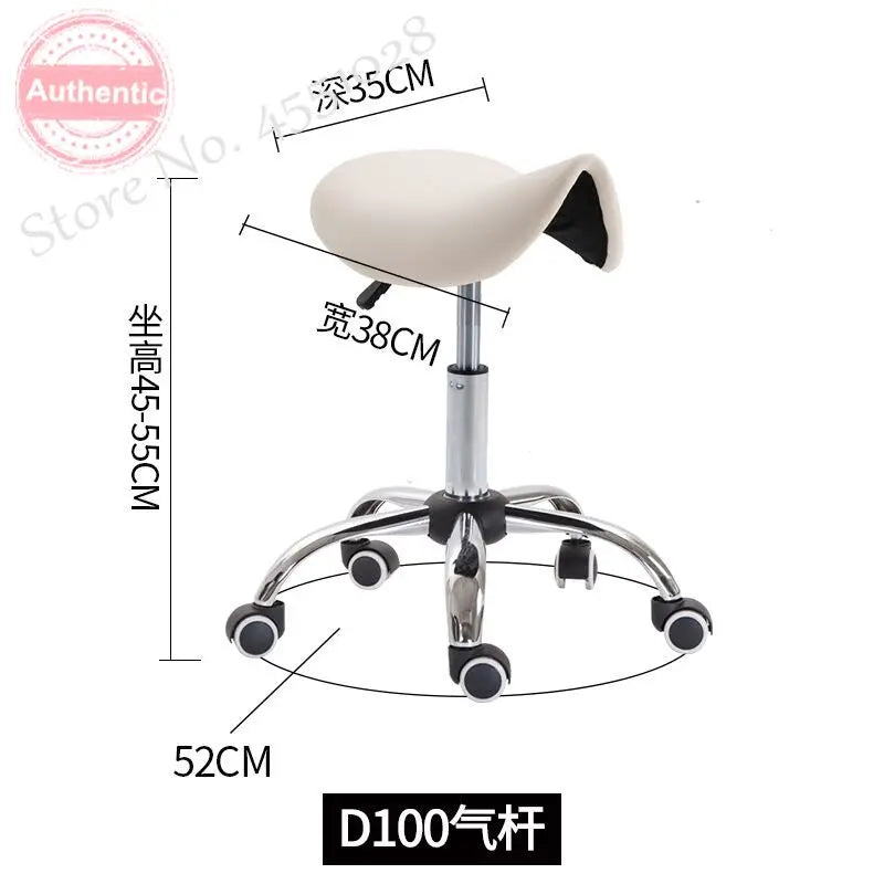 NEW Massage Pedicure Chair Rotatable Height Adjustable Stool Saddle Leather Upholstery Spa Tattoo Beauty Facial Massage Chairs