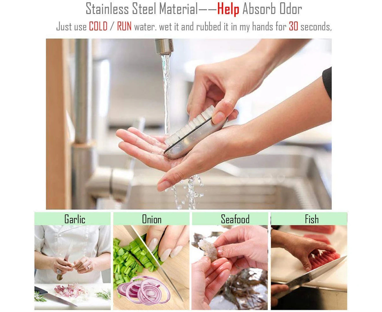 Hand and Nail Brush Cleanernail Cleaning Brush$ Soft Nail Brush Stainless Steel Deodorant Soap Cleaning Brush$2-In-1 Soft Nail Brush Cleaning Brush