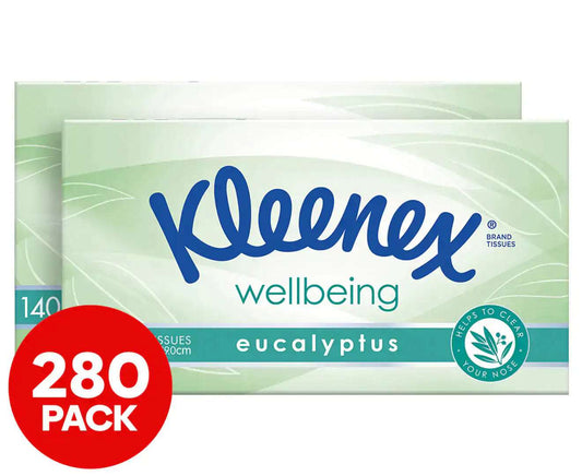 2 X  Facial Tissues Eucalyptus 140Pk