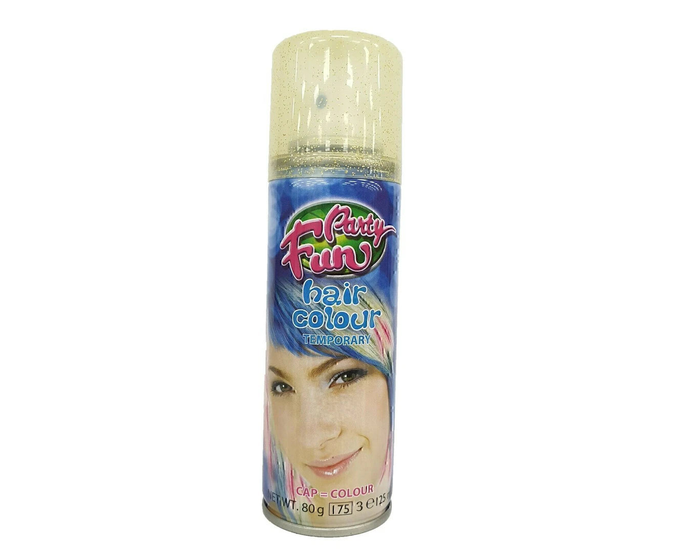 Hair Temporary Instant Color Spray - Glitter Gold