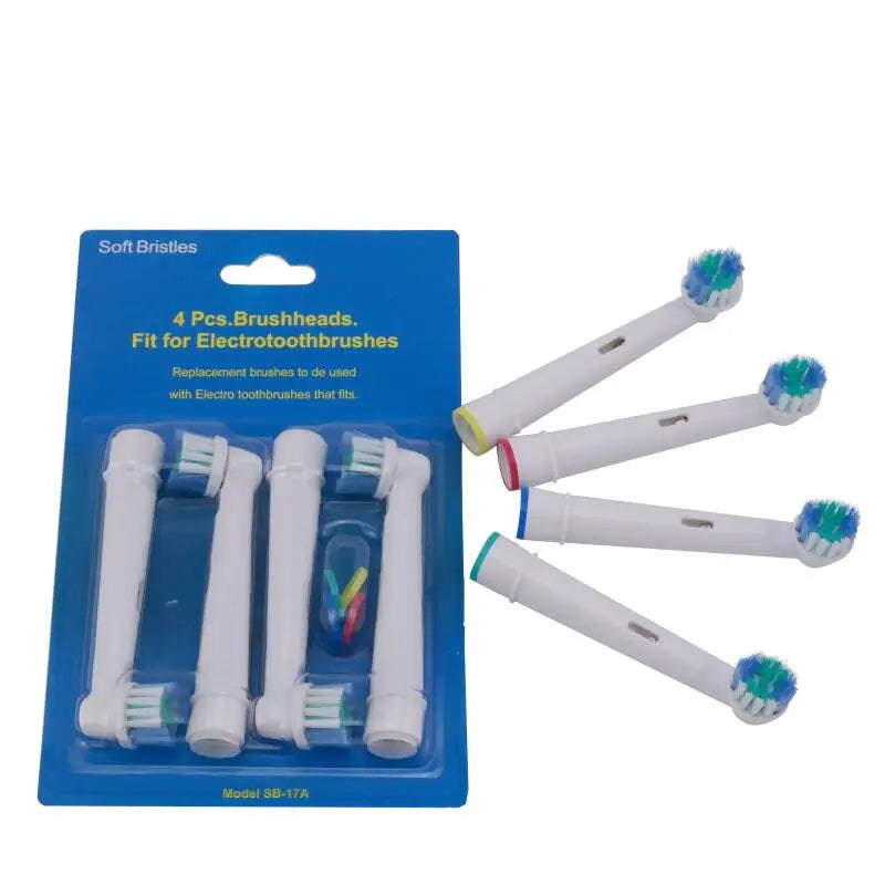 4Pcs/Pack EB-25A Sensitive Clean Electric Toothbrush Brush Heads SB-417A Oral Care for Oral B Vitality Dual Clean