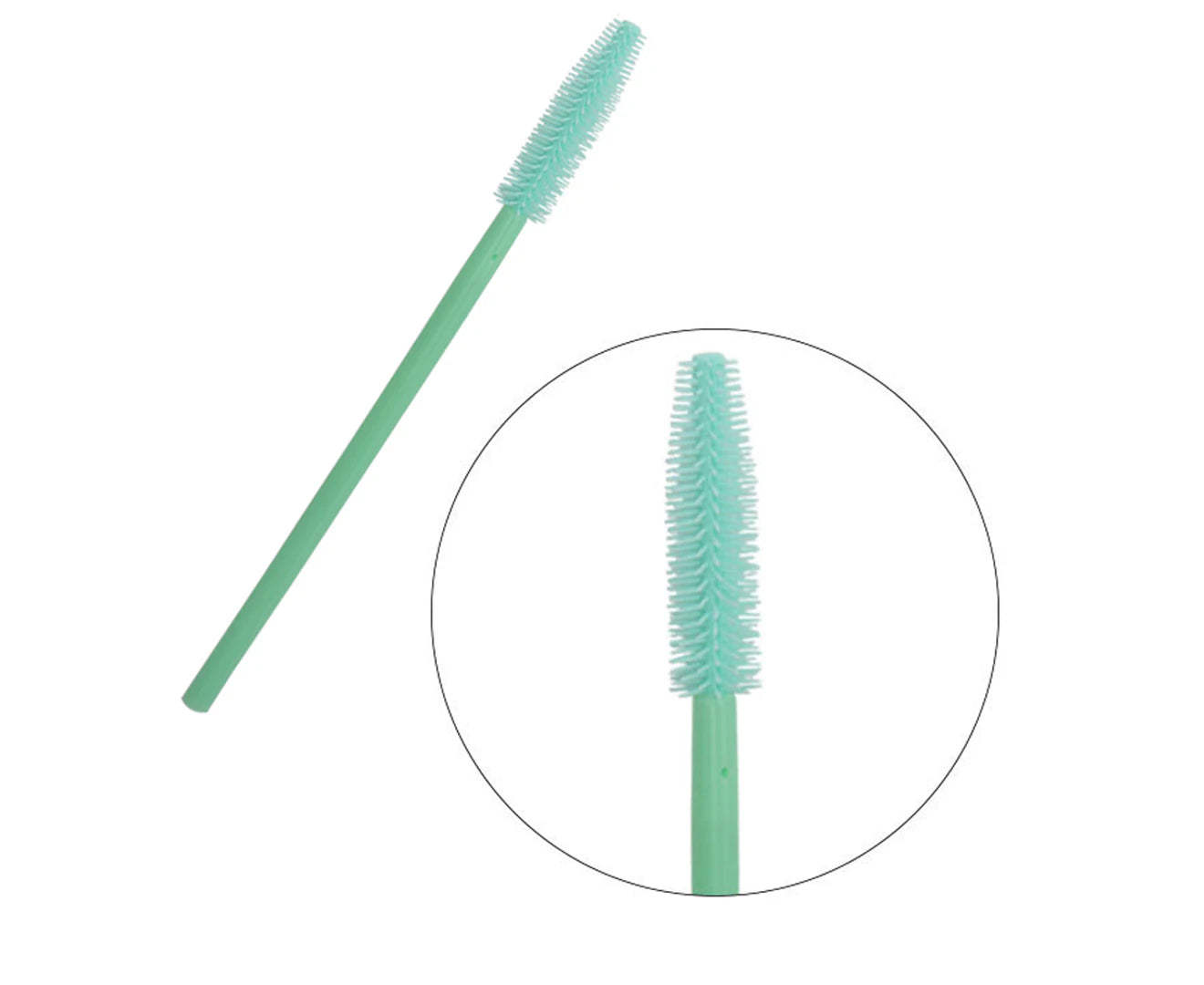 100Pcs Disposable Mascara Brushes Wands, Eyelash Brush Spoolie Brushes for Eyelash Extensions and Mascara Use