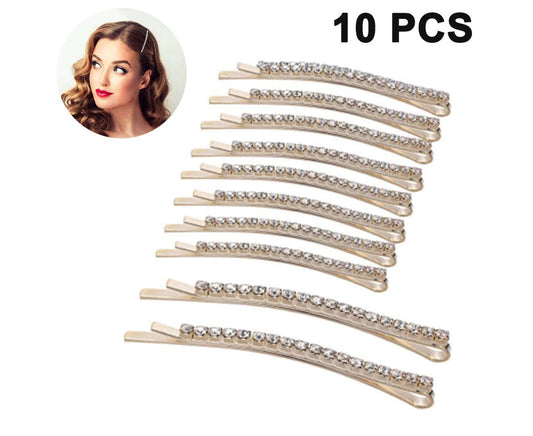 10 Pieces Shiny Hair Clips, Hair Clips with Sweet Hair for Girls