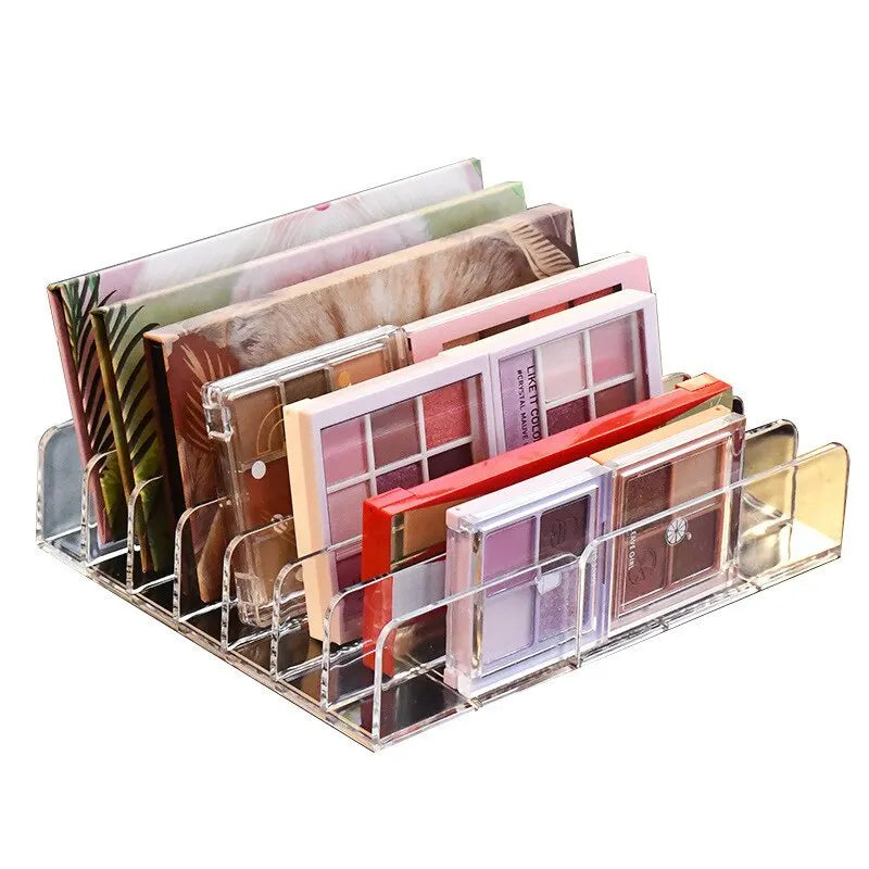 Eye Shadow Tray Storage Rack Transparent Powder Box Desktop Drawer Compartment Color Cosmetics Shelf