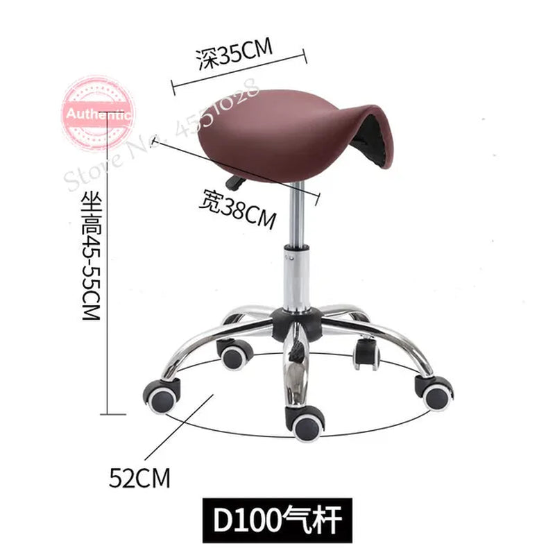 NEW Massage Pedicure Chair Rotatable Height Adjustable Stool Saddle Leather Upholstery Spa Tattoo Beauty Facial Massage Chairs