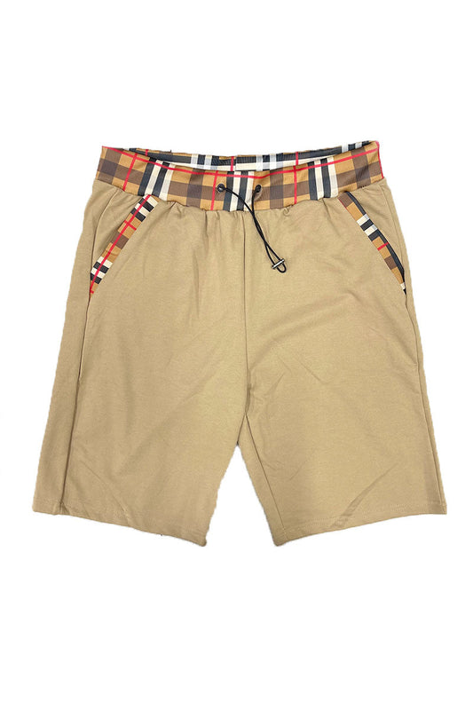 Checkered beige Shorts